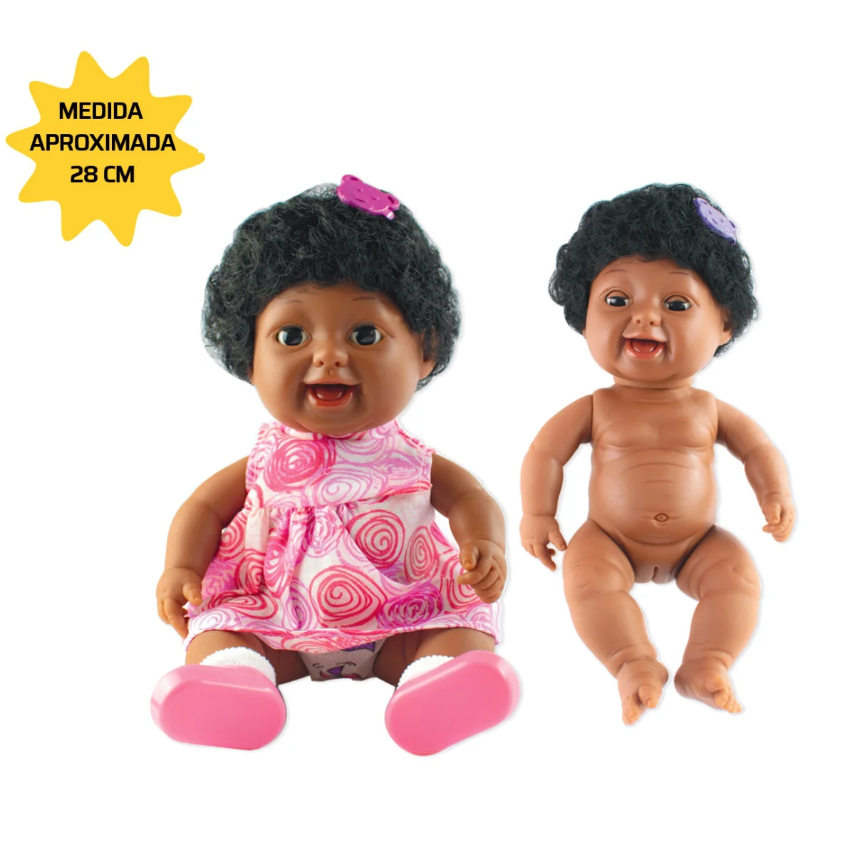Boneca Menina Negra com Genitália
