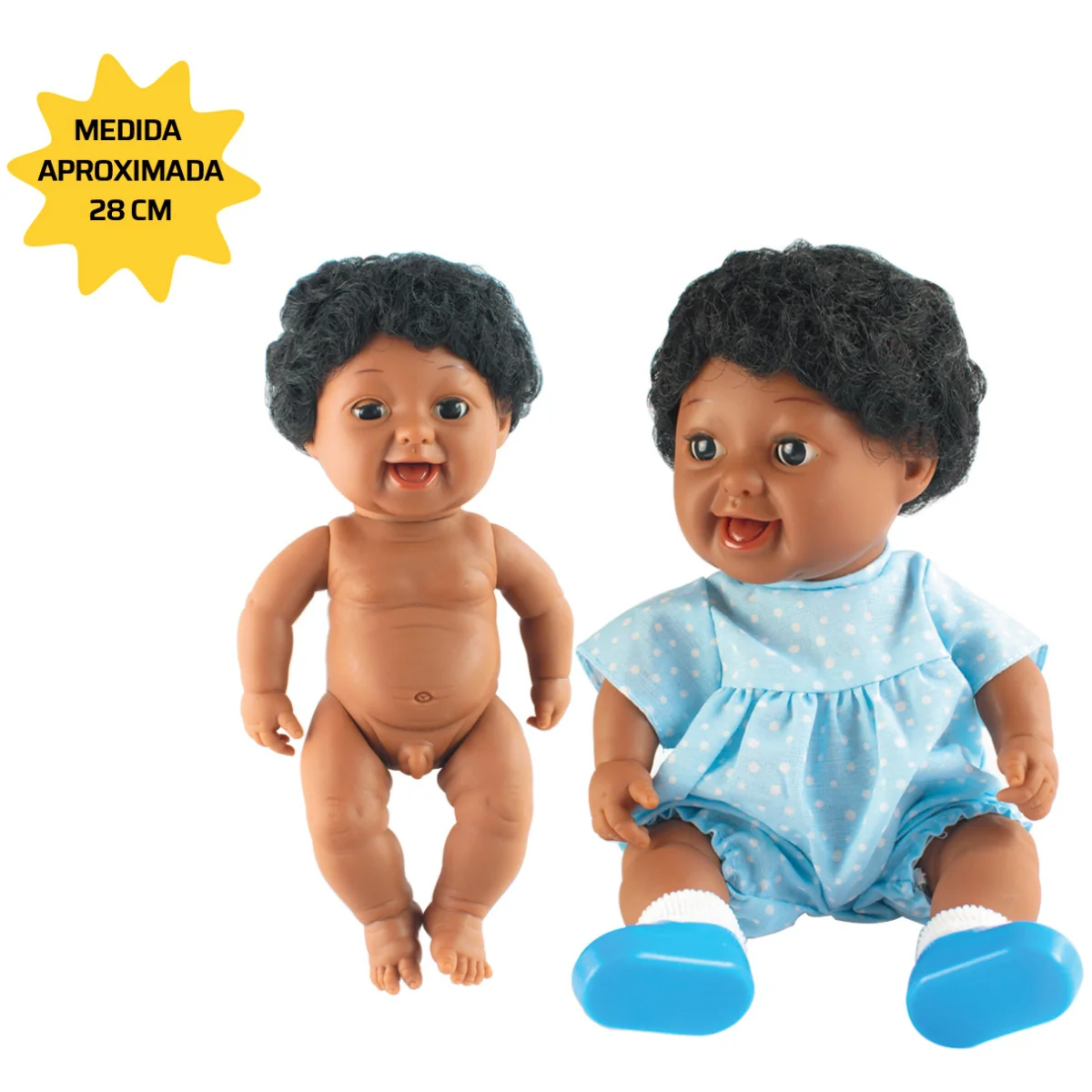 Boneco Menino Negro com Genitália