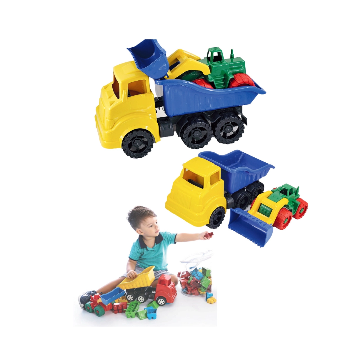 Caminhão Caçamba com Trator