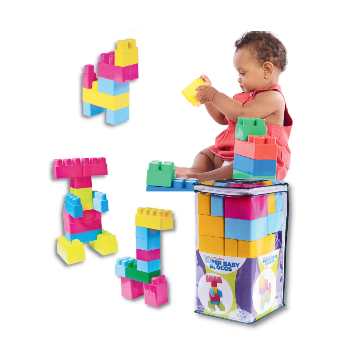 Conj. Maxi Blocos com 25 Peças