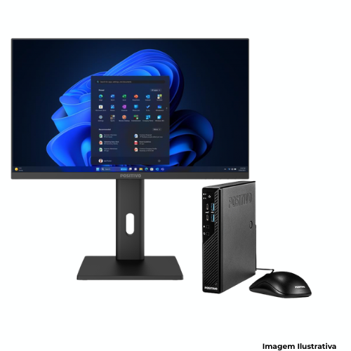 Desktop Positivo Master C8400 Intel i5 14500T 16GB DDR5 SSD 512GB + Monitor