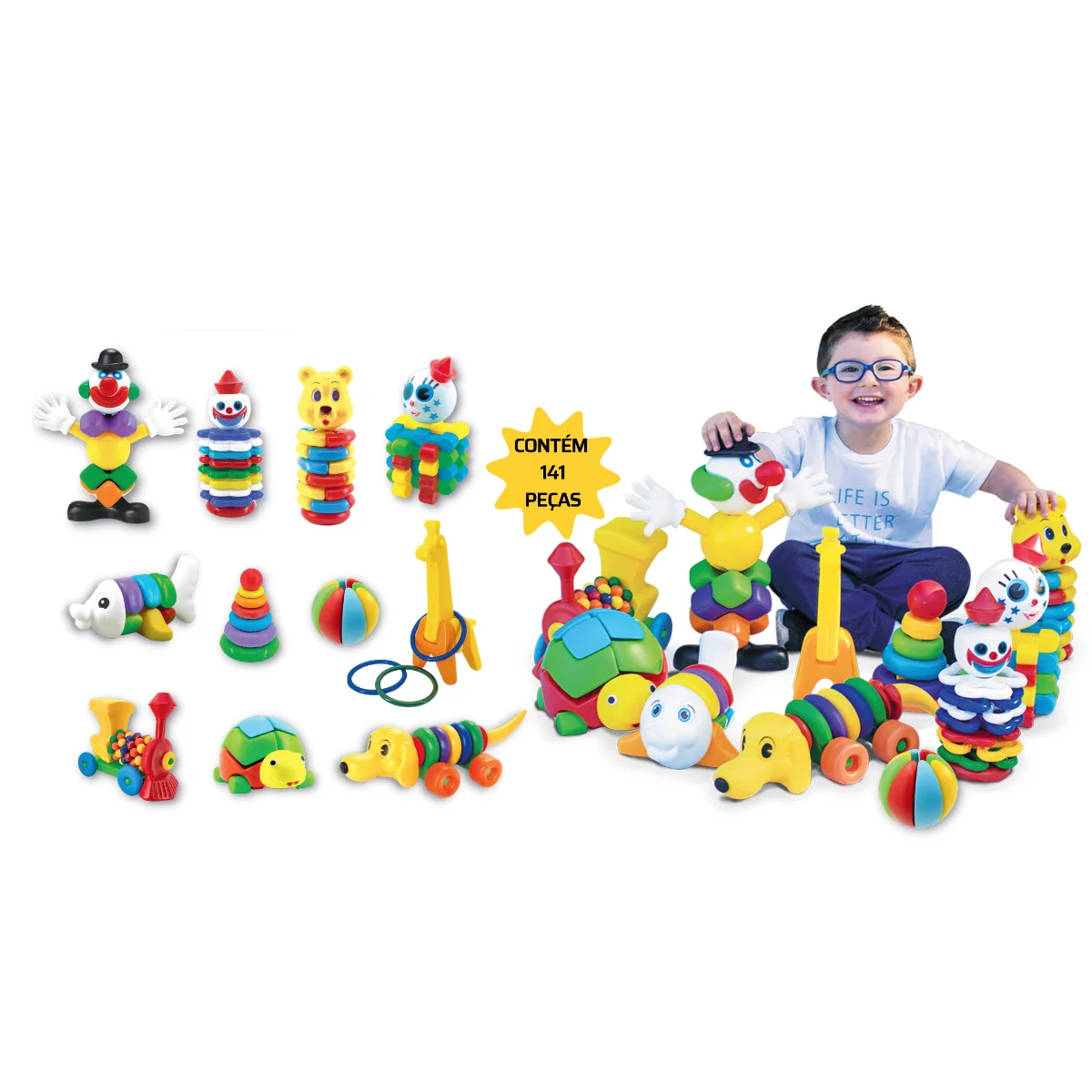 Kit Multiatividades com 11 Brinquedos