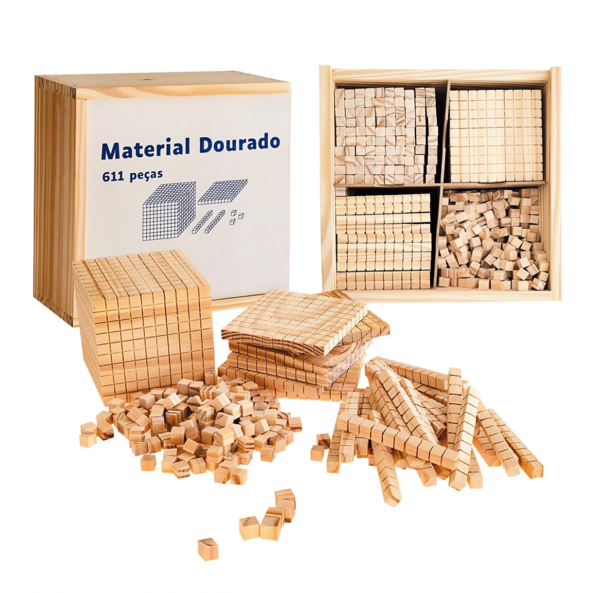 Material Dourado com 611 Peças