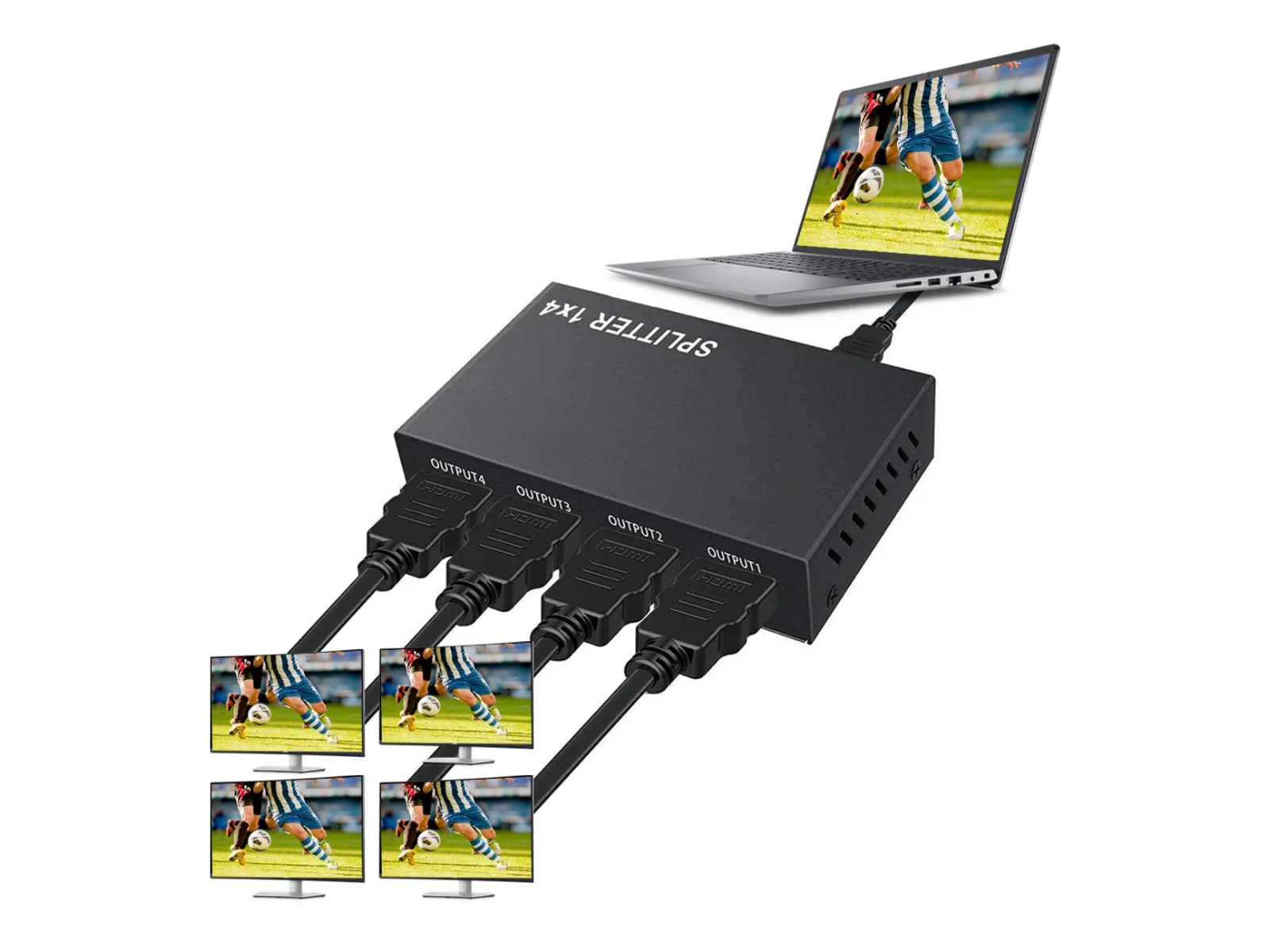 Multiplicador HDMI 4x1